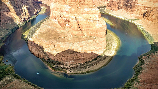 pliage de fer à cheval, Arizona, Colorado river, page, canyon de marbre
