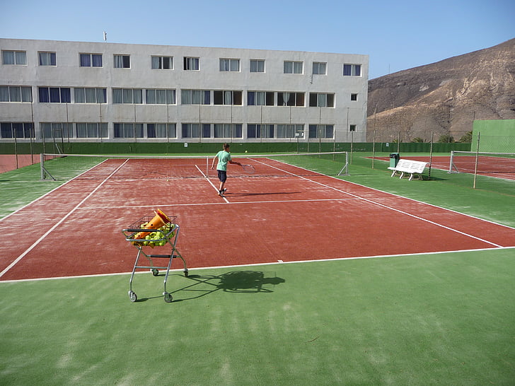 Tennis, Ausbildung, Tennisplatz, Tennis-Spieler, spielen, Sport, Übung