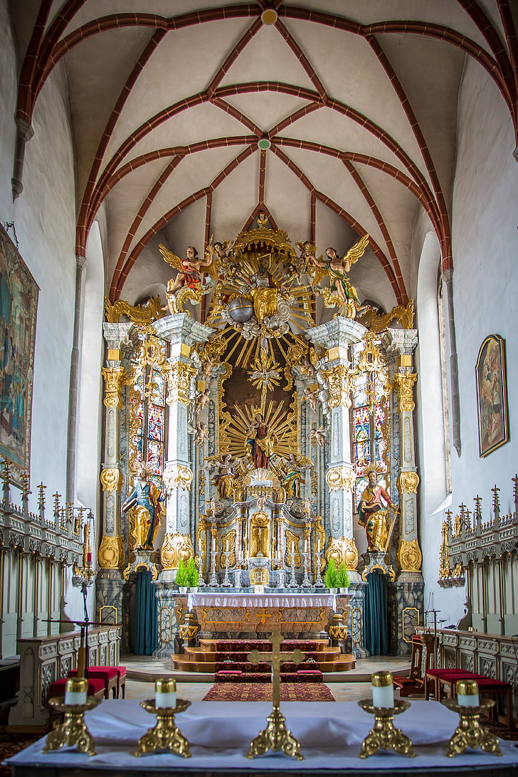 chammünster, cham, church, assumption, bavarian forest, catholic, parish church