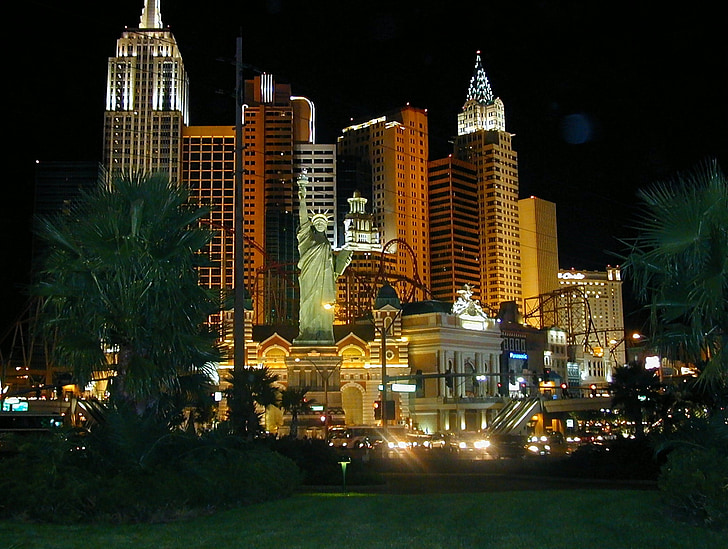 New Yorkissa, Las Vegasissa, kasinot, Hotel, arkkitehtuuri, pilvenpiirtäjä, NY