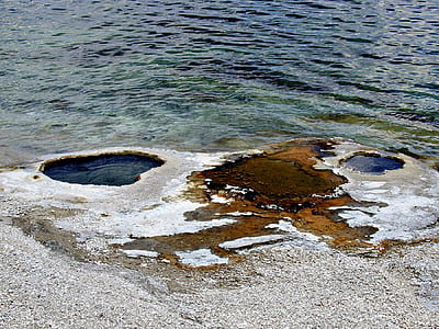 εθνικό πάρκο Yellowstone, Ουαϊόμινγκ, ΗΠΑ, διάβρωση, νερό, Yellowstone λίμνη, φύση