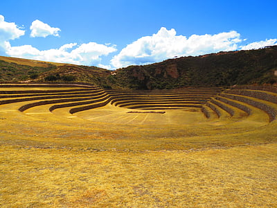 пейзаж, Сельское хозяйство, террасы, Перу