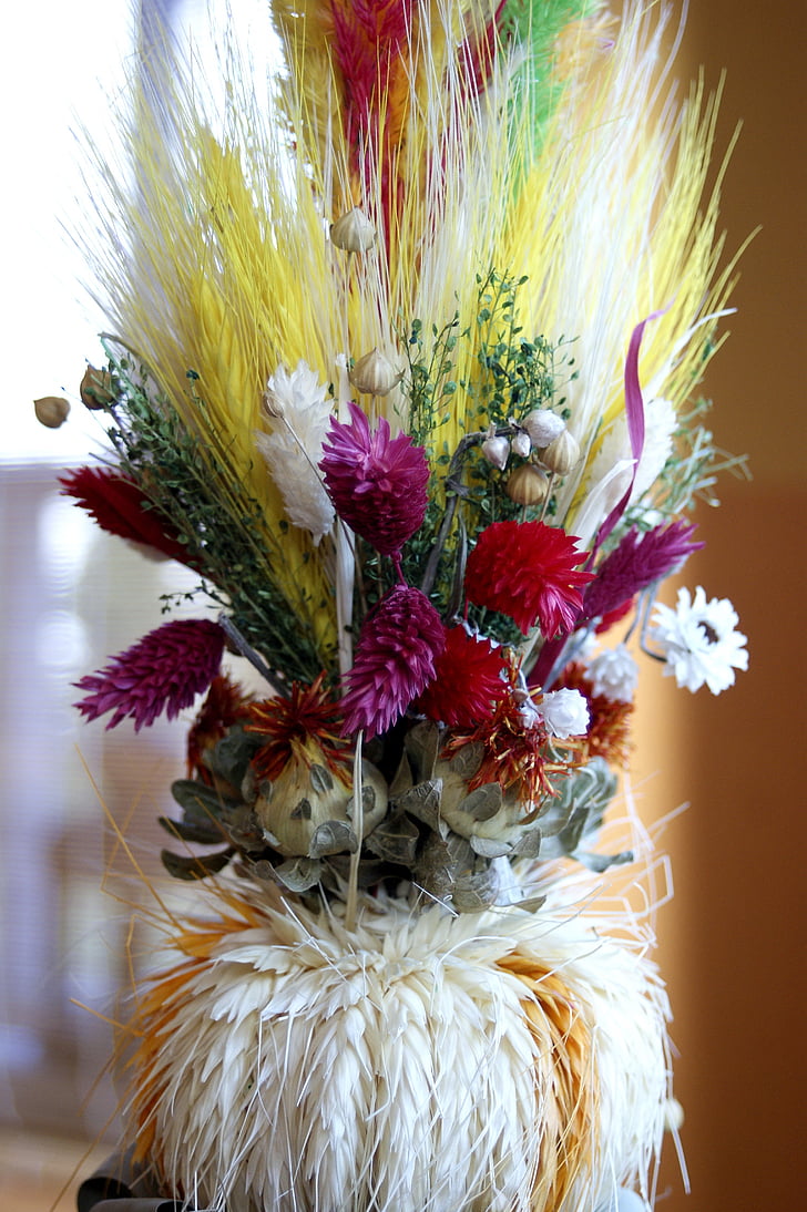 palm Pasen, Pasen, gedroogde bloemen, traditionele, ingericht, handgemaakte