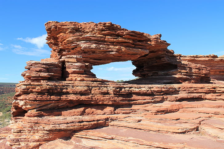 natures window, landscape, western australia, nature, desert, rock - Object, scenics