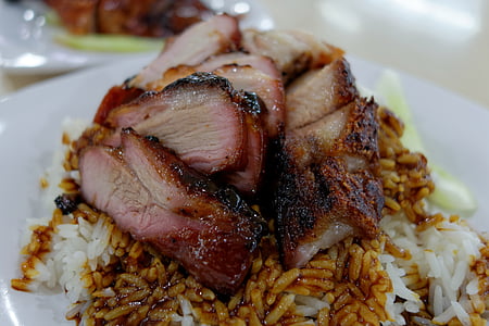 Chino, Comida China, alimentos, Halconero, carne de cerdo, arroz, carne asada