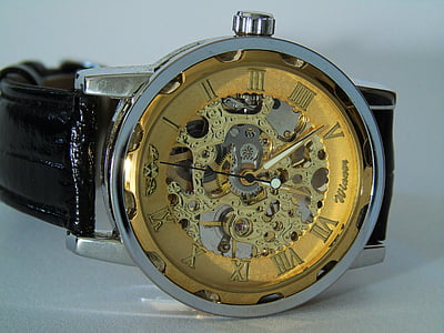 wrist watch, clock, time, wrist, time indicating, mens, analog clock