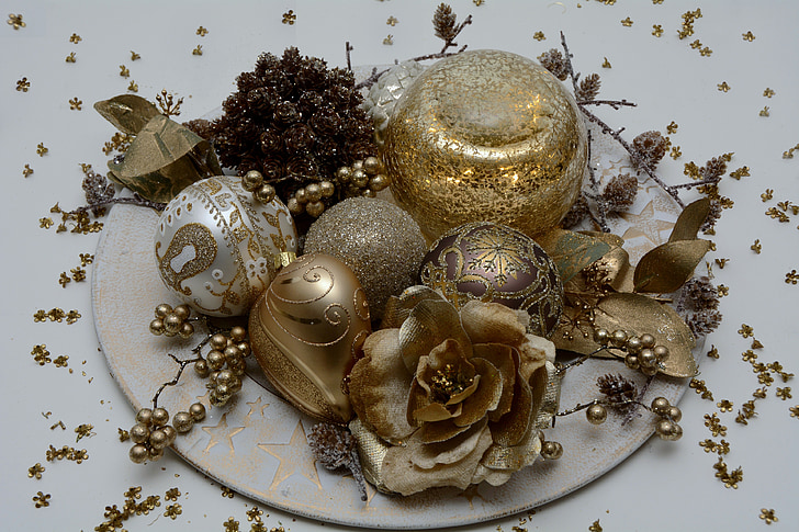 Christmas bollar, jul, juldekorationer, bollar, dekoration, gratulationskort, Juldekoration