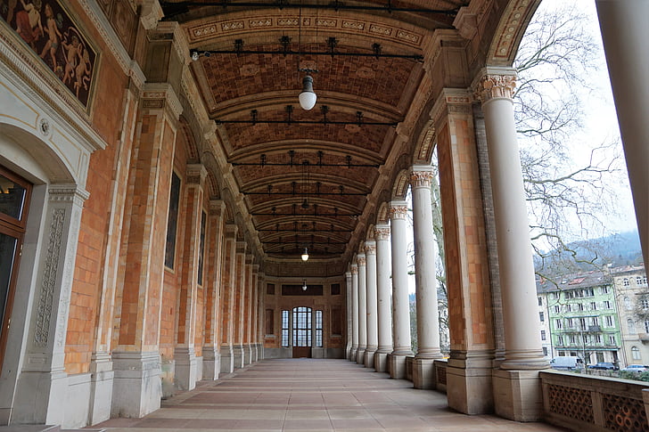 Baden-Baden, pomp kamer, cultuur, gebouw, het platform, antieke, Hall