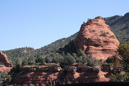 USA, Arizona, Sedona, Cliff, röda klippor