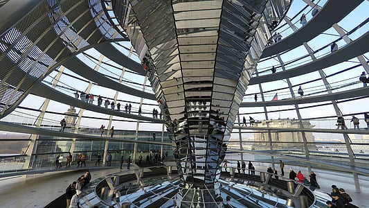 Bundestag, cúpula, Berlín, Reichstag, edifici, barri del govern, Alemanya