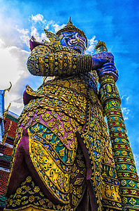 gegant, estàtua, wat arun, asiàtic, Guàrdia, Temple, tailandès