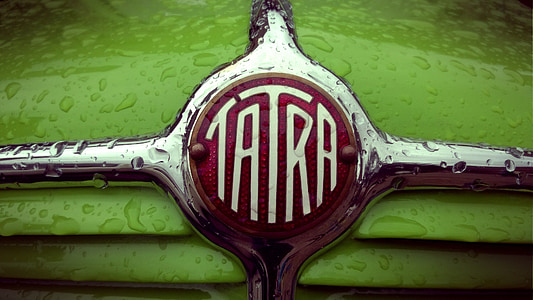 tatra, vintage, classic car, oldtimer, sign, auto, drops