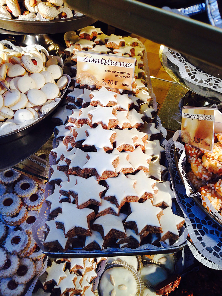 cinnamon stars, cookie, christmas, pastries, sweet, biscuit, advent