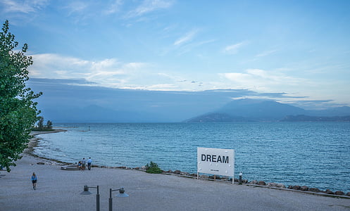 езерото Гарда, плаж, планини, природата, Европа, ваканция, вода