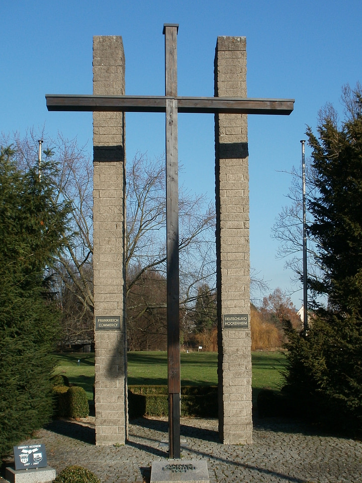 voelkerkreuz, Hockenheim, pamiatka, Pamätník, kríž, symbol, náboženské