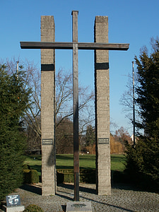 voelkerkreuz, Hockenheim, paminklas, Memorial, Kryžiaus, simbolis, religinių