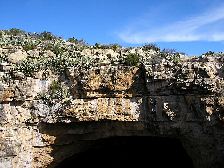New mexico, Carlsbad caverns, hule, Rock, Hill, Mountain, turistattraktion