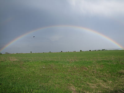 rainbow, nature, weather