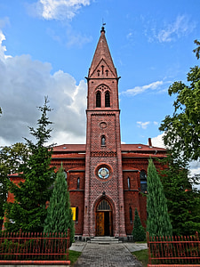 Saint Jean l’Evangéliste, Église, Bydgoszcz, tour, Pologne, christianisme, religieux