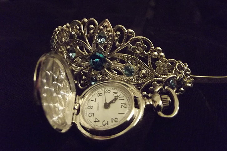 Tiara, rellotge, temps, accessori, Corona, elegància, luxe