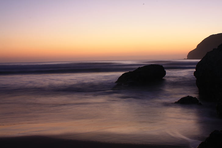 naturaleza, paisaje, mar, amanecer, puesta de sol, Playa, Costa
