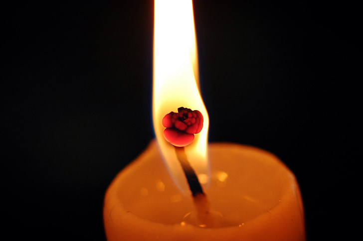 Candle-Light, Feuer, Flamme, Tabitha, Nacht