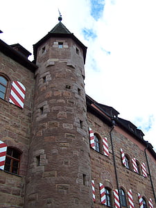 dvorac, toranj, viteški dvorac, zidine, Njemačka, brombachsee, Omladinski hostel