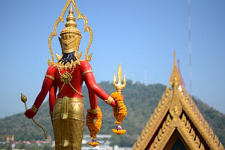 พระ, 태국, 측정, 예술, 동상, 믿음, 종교