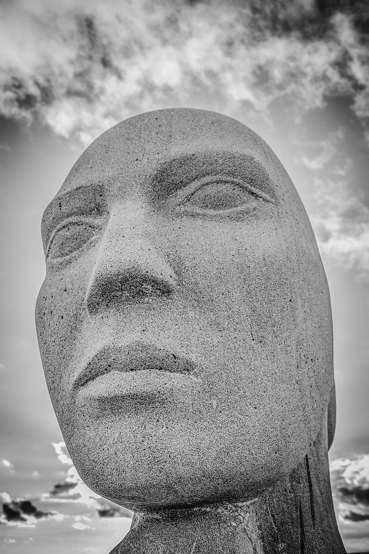 tvár, Ľudská tvár, Cyprus, Ayia napa, sochársky park, umenie, Vonkajší