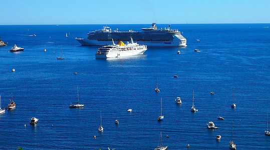 cruise schip, Middellandse Zee, jacht, blauw, zomer, schip, reis