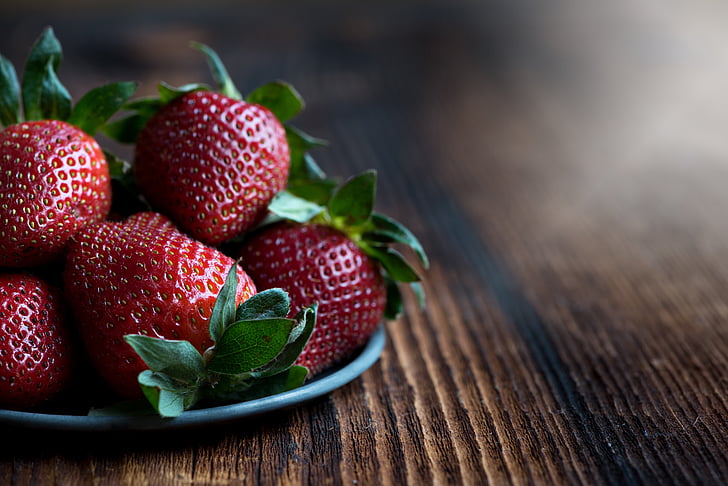maasikad, punane, küps, Armas, mahlane, Frisch, looduslik toode