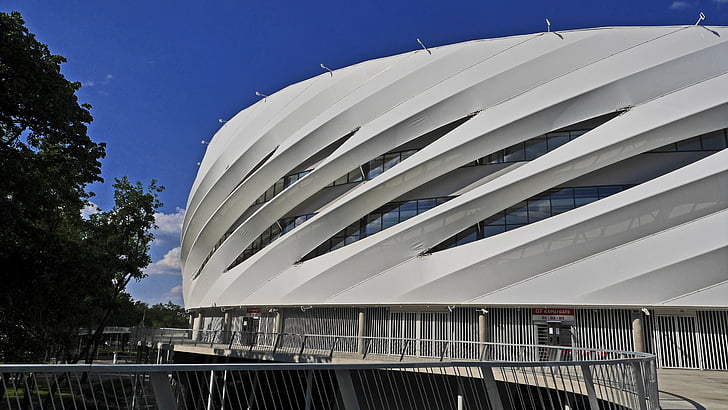 архитектура, модерни, стадион, Дебрецен-Унгария