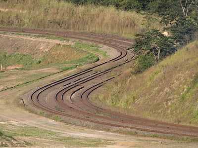 ράγες, τρένο, μεταφορές, Estrada de ferro, Itabira