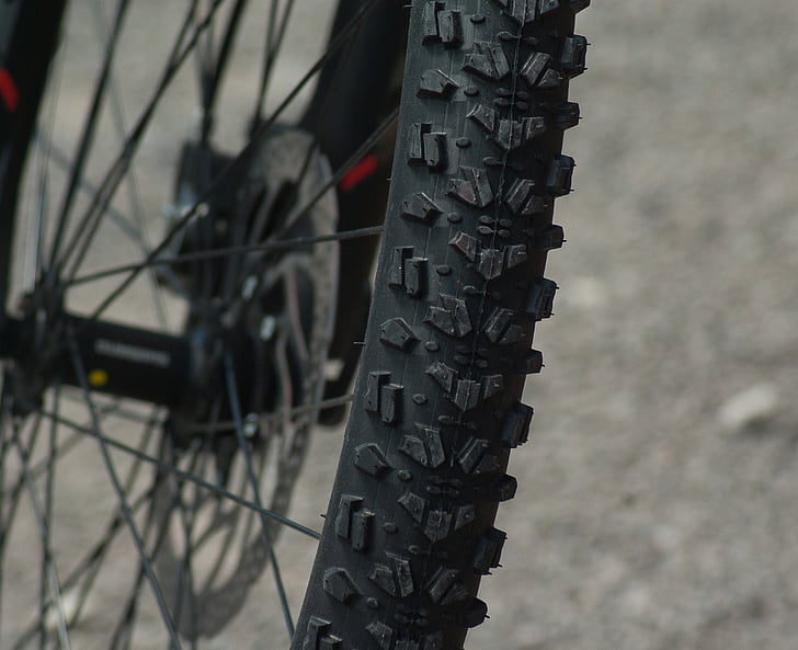 mountain biking, wheel, tire, bike