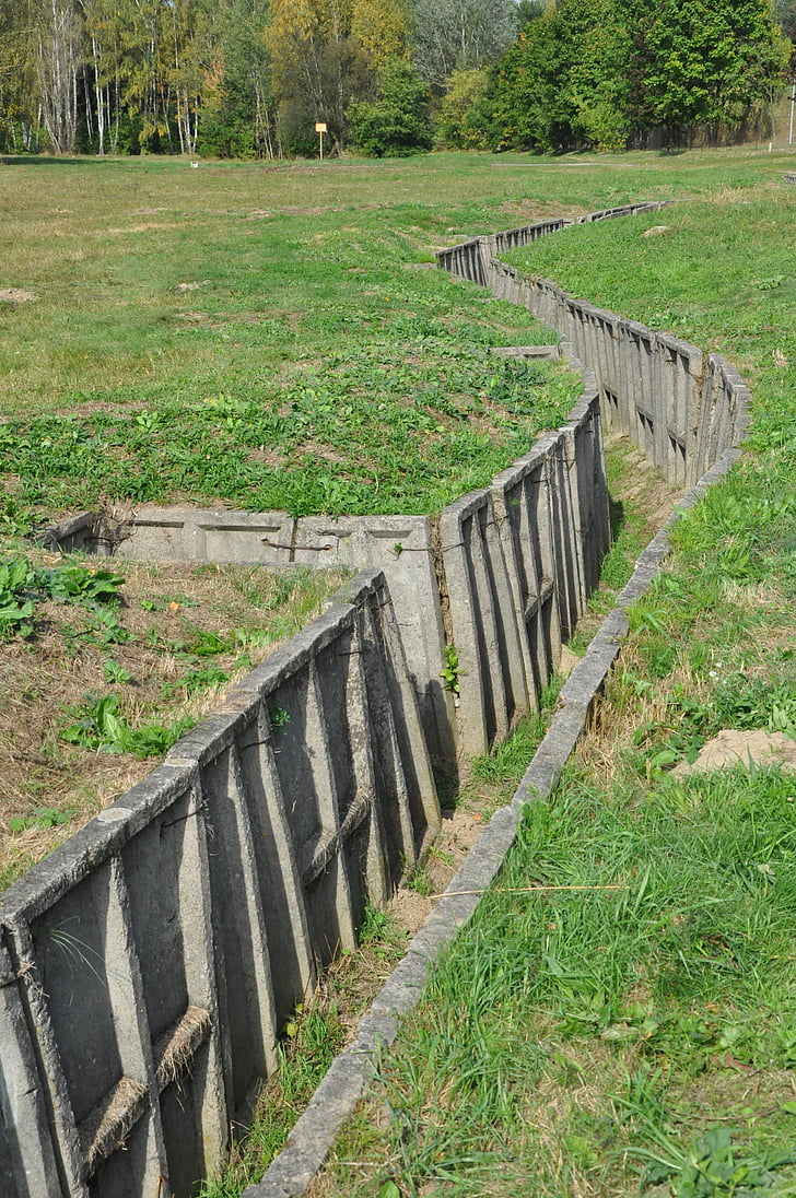 trenches, military area, the military