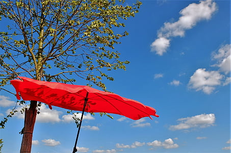 ekran, Latem, parasol, parasol, Pogoda, niebo, deszcz
