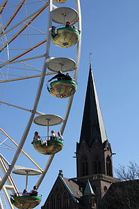 ferris wheel, fair, folk festival, year market, rides, carousel, fun