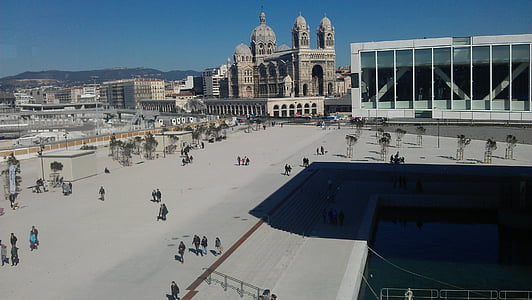 mucem, Marseille, katedrala v večjih, muzej, morje