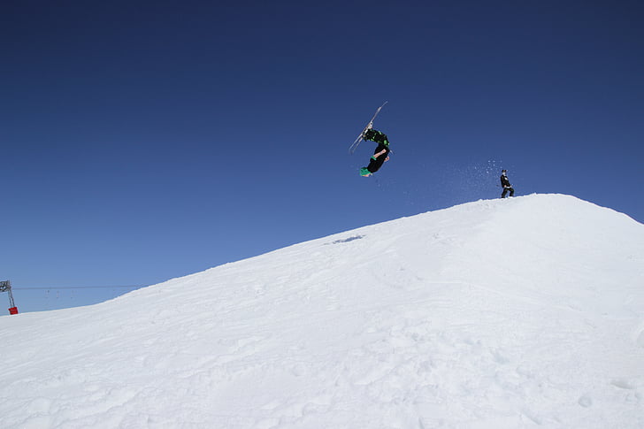 mensen, Skiën, sneeuw, sport, wit, berg, Extreme sporten