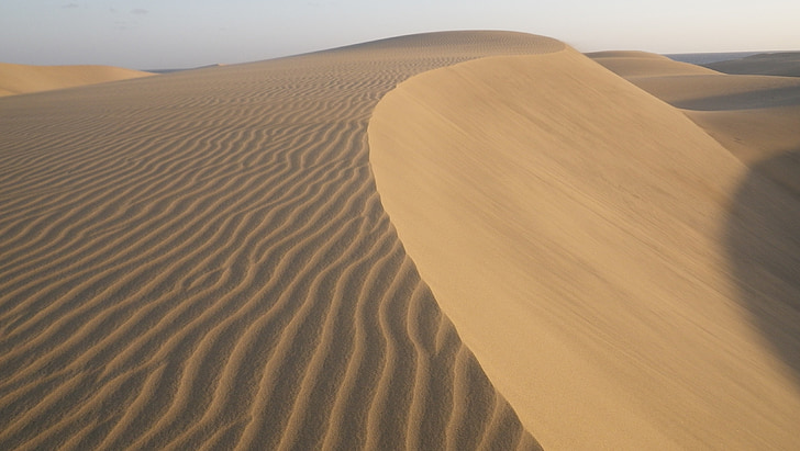 Dunes, öken, Sand