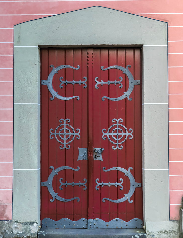 cilj, vrata, portal, vrata, lesena vrata, vnos, dostop