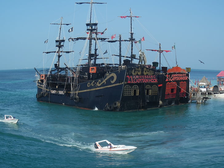 barco, pirata, mar, Porto, madeira, férias