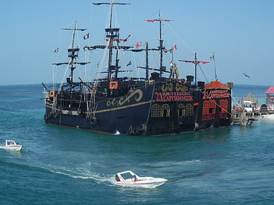 barca, pirat, mare, port, lemn, vacanta