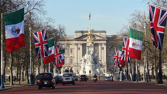 London, Buckingham palace, Buckingham, Storbritannien, drottning, Royal, England