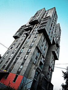 dangoraižis, Bosnija ir Hercegovina, Miestas, Architektūra, futuristinis, Kakanj