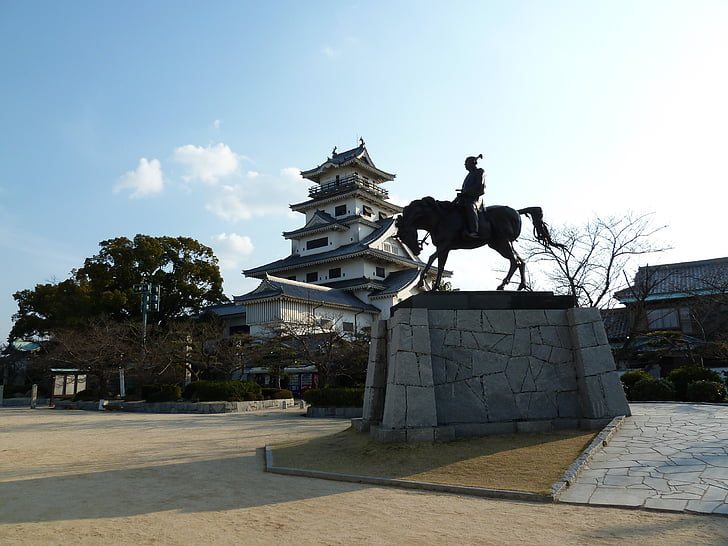 Japan, Schloss, Architektur, historische, Wahrzeichen, Denkmal, Statue