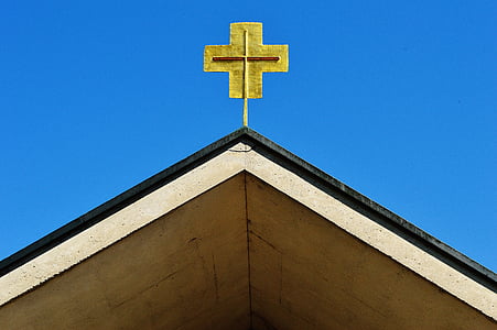church, roof, architecture, cross, building, christianity, religion