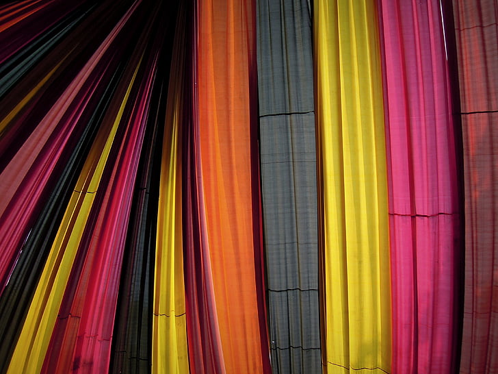 stoffen, tent, kleurrijke, India, strepen