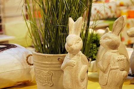 dekorasjon, deco, påske, Påskeharen, dekorative, figur, Hare