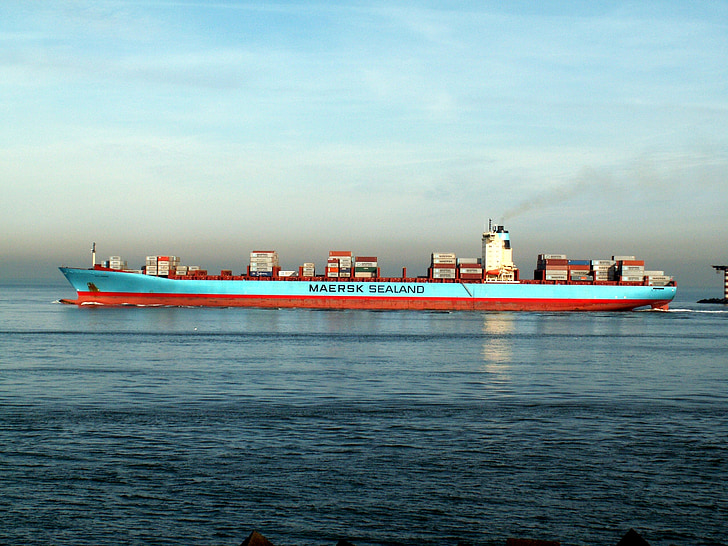 Maersk, Schiff, Mærsk, Holland, Hafen, nautische, Hafen